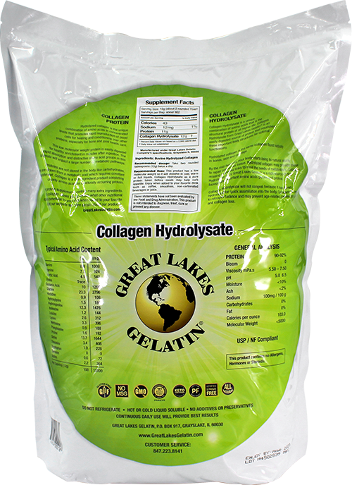 Collagen Hydrolysate 8lb Bag